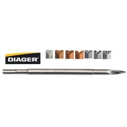 Dalta SDS-Plus cu varf ascutit elicoidal Diager 12x250 mm, SPSDS12X250