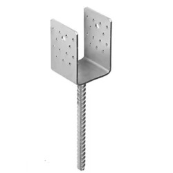 Suport stalp tip U clasic zincat 101x125x100x4,0 mm PSS100-4811 Domax