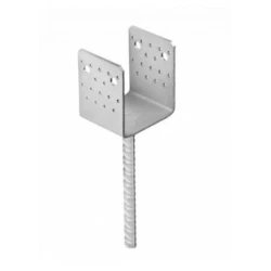 Suport stalp tip U clasic zincat 121x125x120x4,0 mm PSS120-4812 Domax