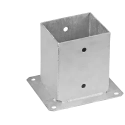 Suport stalp cu fixare in suruburi zincat 121x200x2 mm PSP120-4846 Domax