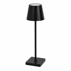 Veioza LED Erste Hold, reincarcabila USB-C, 5W, CCT, negru, IP20