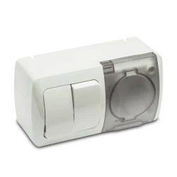 Eva-modul Comutator+priza cu CP cu Capac Pt