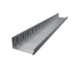 Profil de soclu din aluminiu pentru termosistem (izolatie) de 10 cm, lungime 2 m