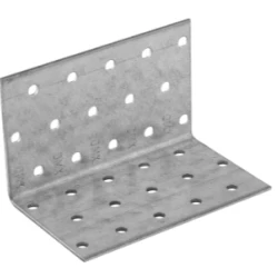 Coltar perforat pentru lemn zincat 60x60x100x2,0 mm KM6-4106 Domax