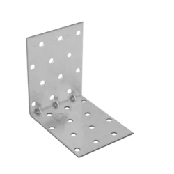 Coltar perforat ranforsat pentru lemn zincat 80x80x60x1,5 mm KMP8-4138 Domax