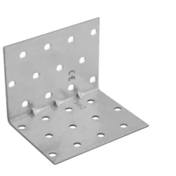 Coltar perforat ranforsat pentru lemn zincat 60x60x80x1,5 mm KMP6-4136 Domax