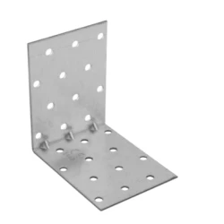 Coltar perforat ranforsat pentru lemn zincat 80x80x60x1,5 mm KMP8-4138 Domax
