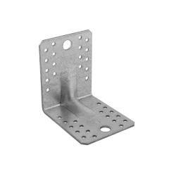 Coltar perforat ranforsat pentru lemn zincat 105x105x90x3,0 mm KP2-40223 Domax