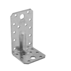 Coltar perforat ranforsat pentru lemn zincat 90x50x55x2,5 mm KP3-4023 Domax