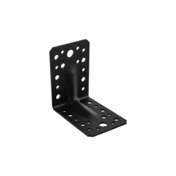 Coltar perforat ranforsat pentru lemn negru 90x90x65x2,5 mm KP1-402102 Domax