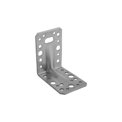 Coltar perforat ranforsat pentru lemn zincat 105x105x90x2,5 mm KP2-4022 Domax