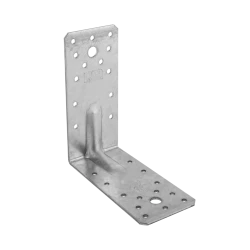 Coltar perforat ranforsat pentru lemn zincat 140x140x65x2,5 mm KP5-4025 Domax