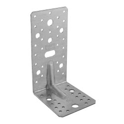 Coltar perforat ranforsat pentru lemn zincat 172x105x90x3 mm KP6-4026 Domax