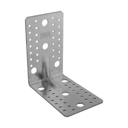 Coltar perforat ranforsat pentru lemn zincat 145x145x90x2,5 mm KP7-4027 Domax