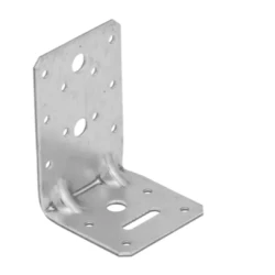 Coltar perforat ranforsat pentru lemn zincat 95x65x65x2,5 mm KPK22-40422 Domax