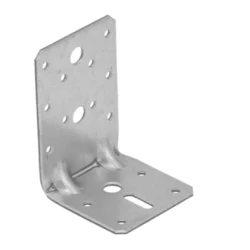 Coltar perforat ranforsat pentru lemn zincat 95x65x65x2,5 mm KPK23-40423 Domax
