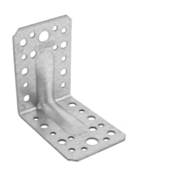 Coltar perforat ranforsat pentru lemn zincat 90x90x65x2,0 mm KPL1-4051 Domax
