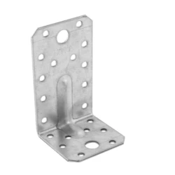 Coltar perforat ranforsat pentru lemn zincat 90x50x55x2,0 mm KPL3-4053 Domax