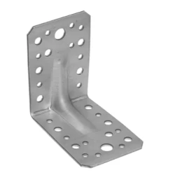 Coltar perforat ranforsat pentru lemn zincat 90x90x65x1,5 mm KPS1-40212 Domax