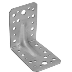 Coltar perforat ranforsat pentru lemn zincat 90x90x65x1,5 mm KPS1-40212 Domax
