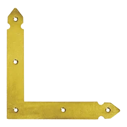 Coltar plat decorativ pentru constructii din lemn negru 150x150x25x2,5 mm NAO1-4660 Domax