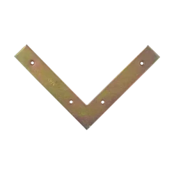 Coltar plat pentru constructii din lemn zincat 150x150x25x2,5 mm NA1-4651 Domax