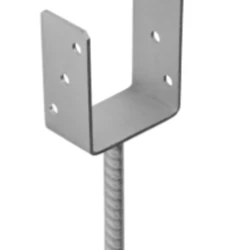 Suport stalp tip U clasic zincat 101x120x4 mm pentru stalp 100 mm PS100U-4805 Domax