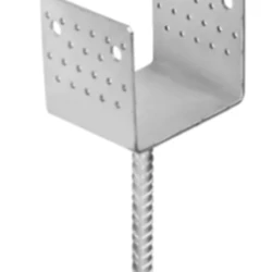 Suport stalp tip U cu tija zincat la cald 46x100x40x4,0 mm PSL45U-4814 Domax