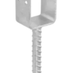 Suport stalp tip U cu tija zincat 71x100x5 mm pentru stalp 70 mm PSL70U-4910 Domax
