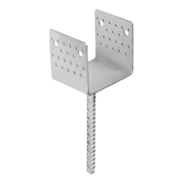 Suport stalp tip U cu tija zincat la cald 46x100x40x4,0 mm PSL45U-4814 Domax