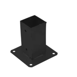 Suport de stalp tip P negru 71x150x1,8 mm PSP70C-48412 Domax