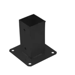 Suport de stalp tip P negru 71x150x1,8 mm PSP70C-48412 Domax