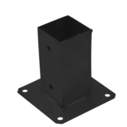 Suport de stalp tip P negru 101x150x2,0 mm PSP100C-48432 Domax
