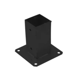 Suport de stalp tip P negru 101x150x2,0 mm PSP100C-48432 Domax