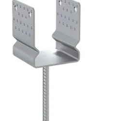 Suport stalp tip U zincat la cald 121x350x150x4,0 mm PSSZ120-480984 Domax