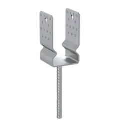 Suport stalp tip U zincat la cald 81x350x150x4,0 mm PSSZ80-480982 Domax
