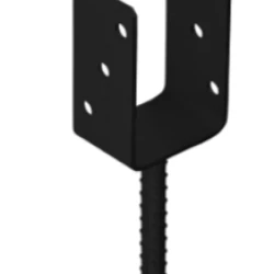 Suport stalp tip U negru 81x120x60x4,0 mm PS80UC-48032 Domax