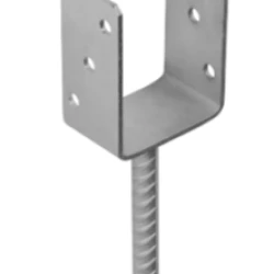 Suport stalp tip U clasic zincat 91x120x4 mm pentru stalp 90 mm PS90U-4804 Domax