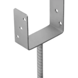 Suport stalp tip U clasic zincat 141x120x4 mm pentru stalp 140 mm PS140U-4808 Domax