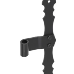Balama tip T neagra 300x4,0 mm ZRO300/13C-826222 Domax