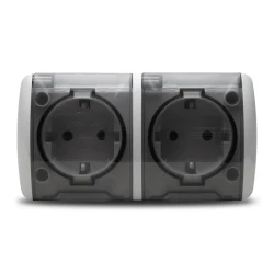 Eva-priza cu CP cu Capac Dubla Pt(ip54)