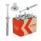 Diblu cu surub pentru montaj prin percutie Wkret-met Klimas 10 100 mm, pentru beton, BCA, caramida si gips-carton