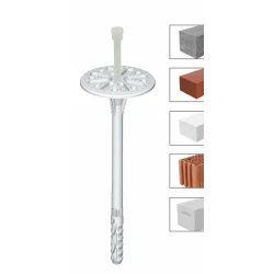 Diblu pentru polistiren cu cui din plastic, zona scurta de expandare, LTX 10x90 mm, LTX10090