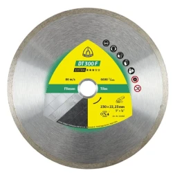Disc diamantat de debitare DT300 F Extra pentru gresie, faianta si teracota, 115X22.23 mm, Klingspor DK115F