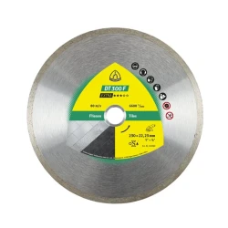 Disc diamantat de debitare DT300 F Extra pentru gresie, faianta si teracota, 125X22.23 mm, Klingspor DK125F