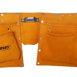 Centura din piele pentru scule KRONUS, 11 buzunare