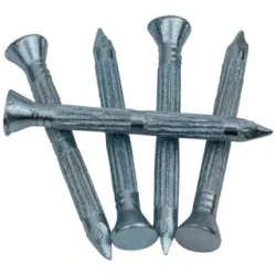 Cuie striate pentru beton,cu cap inecat,otel,zincat alb, 3.5X40mm