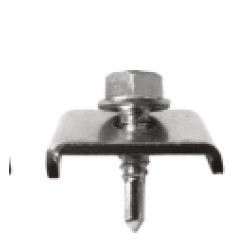 Clema prindere panou gard bordurat cu surub autoforant 6.3X25mm