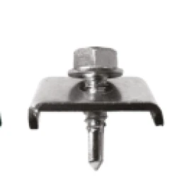 Clema prindere panou gard bordurat cu surub autoforant 6.3X25mm