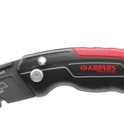 Cutter pliabil KRONUS cu 3 pozitii, carcasa din aluminiu, 3+1 lame SK2H, lungime 168 mm